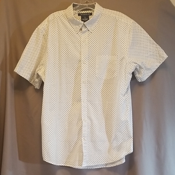 Boys L Slim Fit Button Down Shirt Short Sleeves - Picture 1 of 3